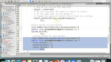 Java GUI Lecture 7 Event Handling video 3