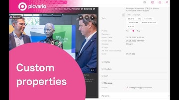 Picvario DAM - Adding properties to Picvario interface - IPTC, XMP or EXIF