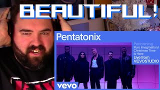 Singer reaction to PENTATONIX - PURE IMAGINATION/CHRISTMAS TIME IS HERE (LIVE FROM VEVO)