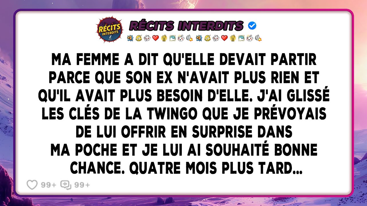 Ma Femme Est Partie Aider Son Ex, Et Mon Adieu Calme A Conduit À Un Retour Nocturne Auquel Elle Ne..