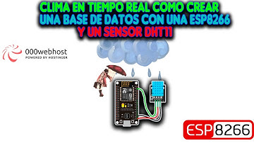 ✅Clima en tiempo real☂ Como crear una base de datos💻 con una esp8266 y un sensor DHT11