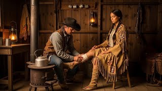Apache Woman Bitten by Snake — Cowboy Saves Her Life in the Wild West