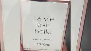 Unboxing perfume Lancome La vie est belle