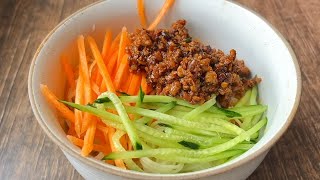 炸醬面是不是好吃，炸醬很關鍵，醬香濃郁，拌面拌飯夾饅頭太香了 #美食 #做飯 #中餐 #家常菜 #菜譜