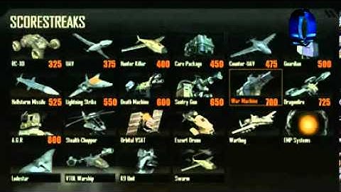 Black Ops 2 Killstreaks List - ALL Score Streaks Official! (Call of Duty BO2)