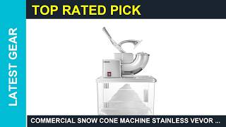 Commercial Snow Cone Machine Stainless VEVOR 110V Commercial Ice Crusher 661LBSH ETL Guide