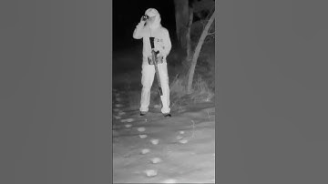 Caught a trespasser on camera! #hunting #thermalhunting #trespassing