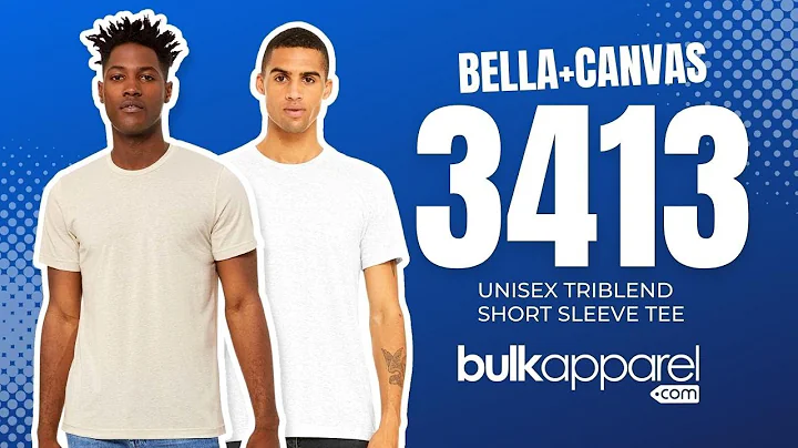 Bella + Canvas 3413 Unisex Triblend Short Sleeve Tee - Wholesale Available at BulkApparel.com