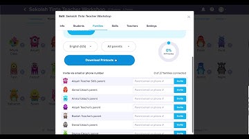 Invite Parents on Class Dojo