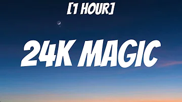 Bruno Mars - 24K Magic (sped up) [1 HOUR/Lyrics] "Second verse for the hustlas, Gangstas"