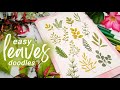 15 Easy Leaves to Doodle When You're Bored 🍀 | Brush Pen Art