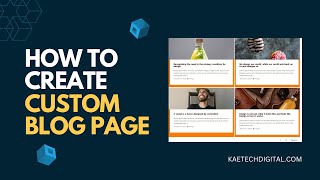 How to create a custom blog page for your blog posts using Elementor