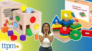 Wooden Sorting Stacking Toy and Shape Sorter Cube Toy from Japace Review!