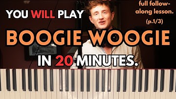 Getting Started With Boogie Woogie Piano - 1on1 Masterclass for Complete Beginners (p.1/3)
