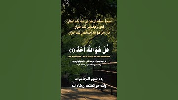 اليوم [9] | سورة الإخلاص = ثلث القرآن! #سورة_الإخلاص #اكسبلور #yasseraldossary #ياسر_الدوسري #إسلام