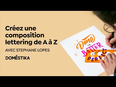 Introduction to HAND-LETTERING: Composing Colorful Letters - Online Course | Domestika