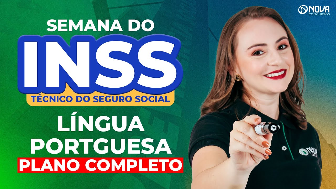 SEMANA DO INSS NÍVEL MÉDIO 2026: LÍNGUA PORTUGUESA - PLANO COMPLETO