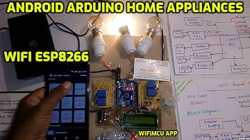 Wifi Projects :Android Arduino Home Appliances Control using WiFi Module - ESP8266