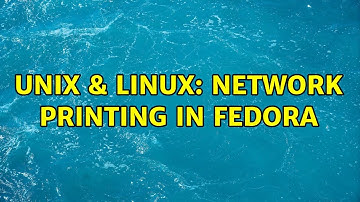 Unix & Linux: Network Printing in Fedora