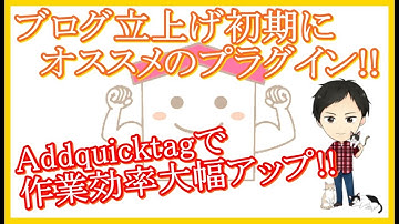 addquicktagの設定方法＆使い方！見出しやショートコードの追加方法も動画で徹底解説！