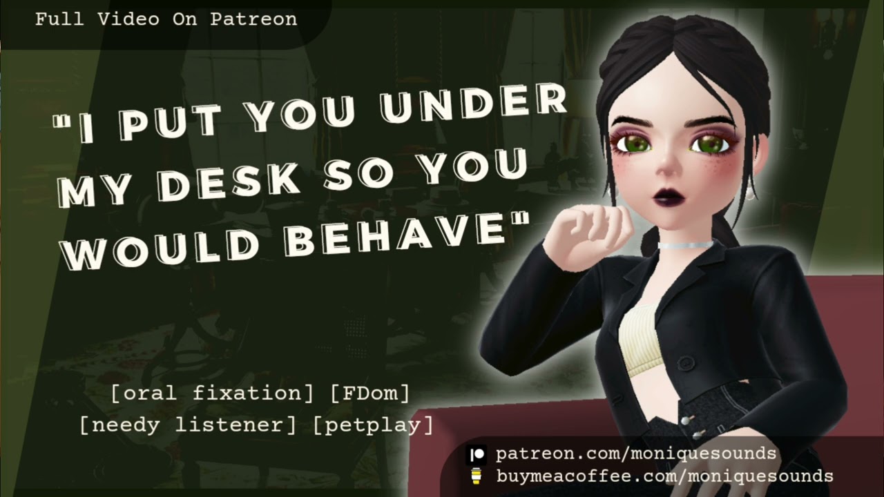 Босс Дом Мафии дразнит тебя под столом [оральная фиксация] [FDom] [petplay]