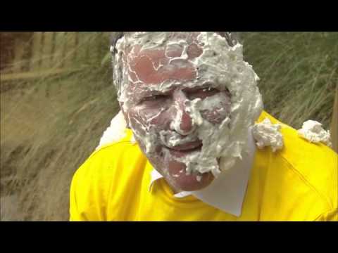 Orlando Mayor Buddy Dyer takes a pie in the face newspaper mockup