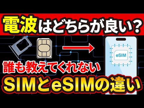 【知らないと機種変更で詰む】物理SIMとeSIMの違い/eSIMクイック転送の条件
