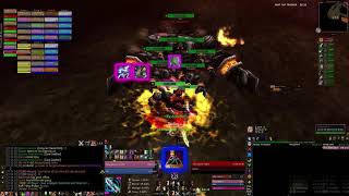 World first most damage done protection paladin using Flame Wrath on Garr.