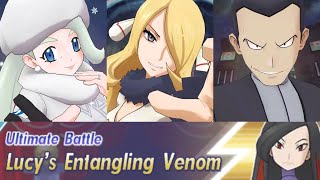 Lucy's Entangling Venom with Melony, Cynthia and Variety Giovanni | Pokémon Masters EX