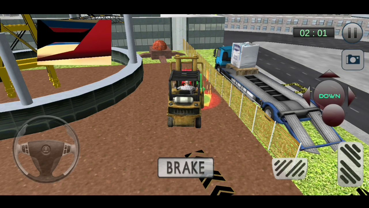 Forklift truck game city construction Simulator forklift truck game