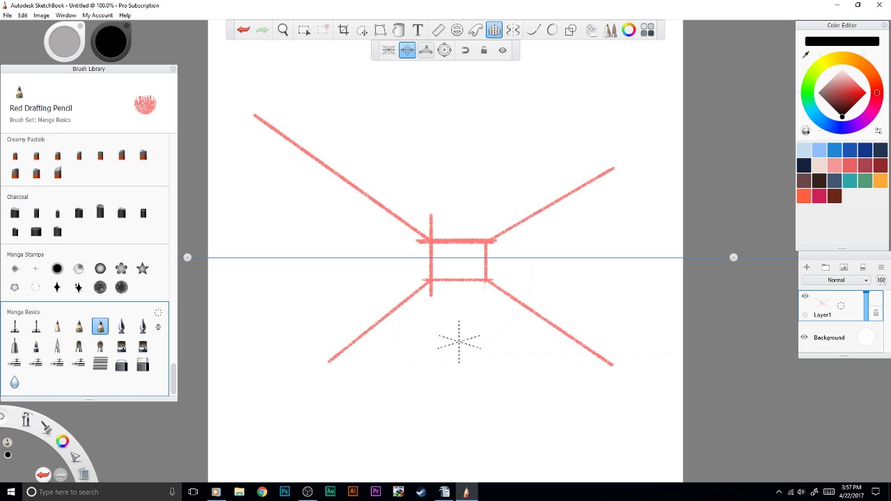 Autodesk Sketchbook Rulers Guides And Perspective Tools Youtube
