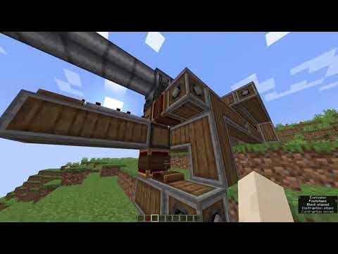 Minecraft Create Big Cannons Mod | Full auto canon with adjustable aim ...