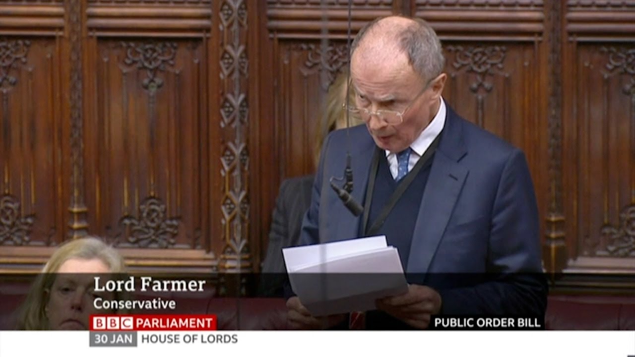 'We need a review': Lord Farmer on why the 'buffer zone' amendment should be replaced with a review