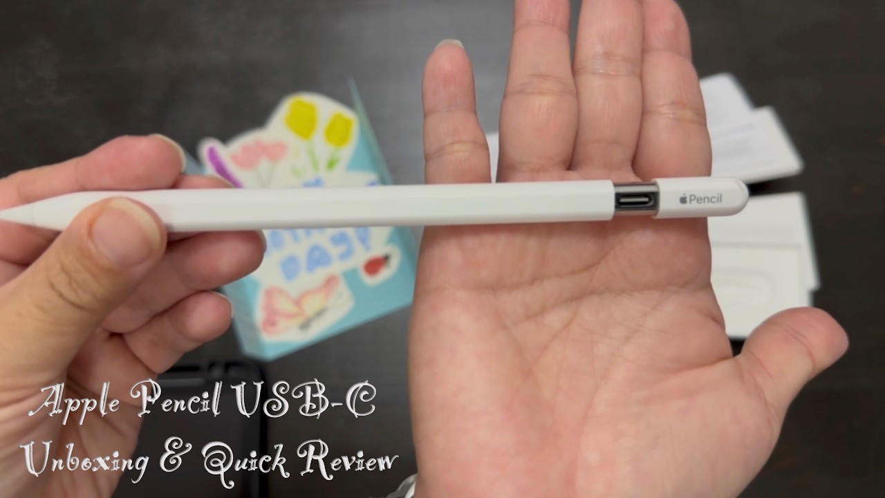 Apple Pencil USB C Unboxing & Quick Review | Unboxing My Mother's