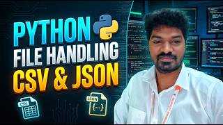 Python File Handling in Tamil | Read, Write, Append, CSV & JSON Explained | Python Tutorial