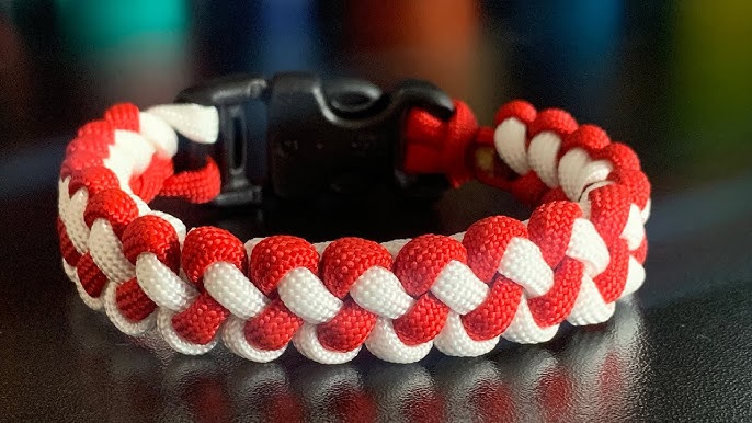 How to Make a Snake Knot Adjustable Shackle Paracord Bracelet Tutorial 