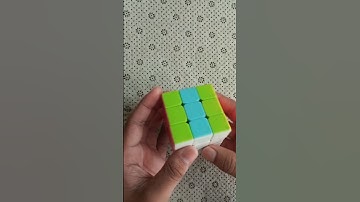 Stripe dot solved pattern on rubik