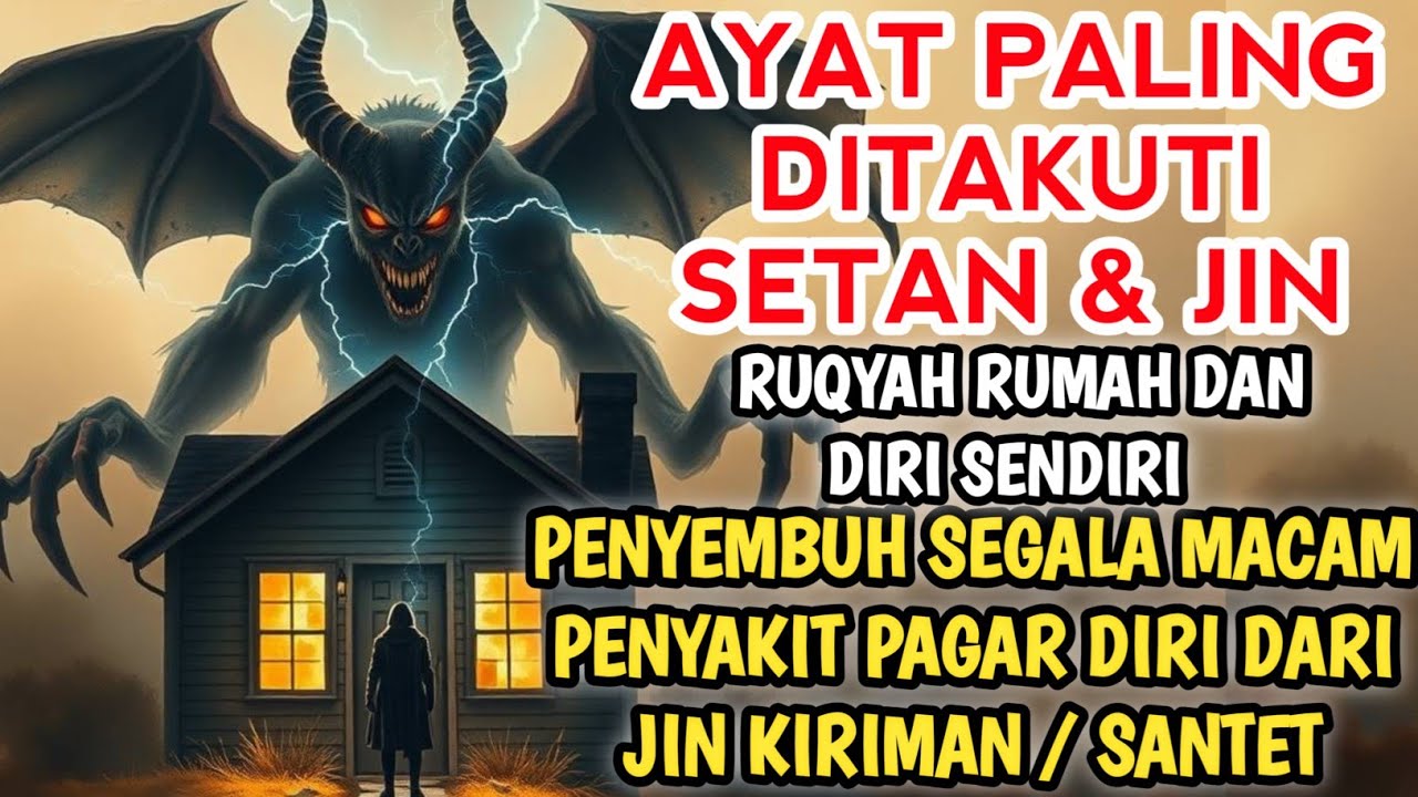 RUQYAH RUMAH PENGUSIR JIN, SETAN & SIHIR DI RUMAH & TUBUH, PENENANG HATI & PIKIRAN | ALAA AQEL