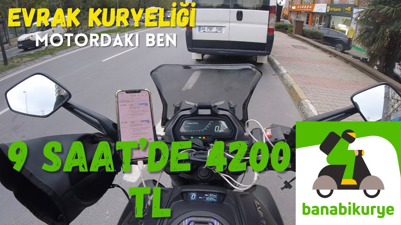 9 Saat’de 4200 TL Kazandım. Evrak Kuryeliği ile Birgün BanaBi Kurye’de bir Gün