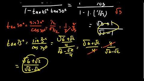 Sum and Difference Identities for Tangent