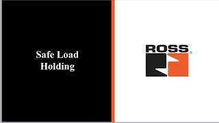 ROSS Safe Load Holding Valves