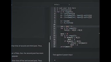 Facebook | Codechef Starter 74 Solution| Starter 74 codechef contest