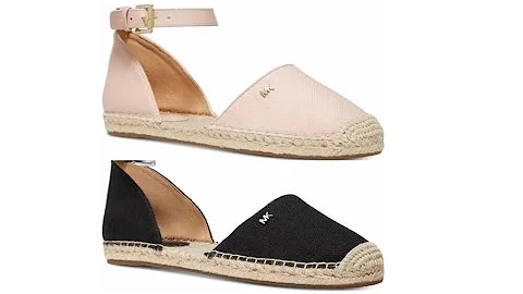 MICHAEL KORS Kendra Ankle-Strap Flats Unboxing | Soft Pink | Black