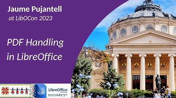 PDF handling in LibreOffice by Jaume Pujantell Traserra 📝 #LibreOffice Conference 2023