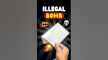 Illegal Origami Bomb 💥💣#shorts #diy #experimnent #paperbomb #craft #paperplane #origami #tutorial