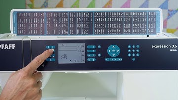 Pfaff expression 3.5 4 Machine Overview
