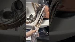 The new Wet balayage techniques that are a game changer #torontocolorist #haircolorist #shortshair