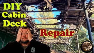 DESTROYED DECK !!! - DIY Mountain Cabin Deck Restoration by fullmoonadventureclub 332 views 2 months ago 15 minutes