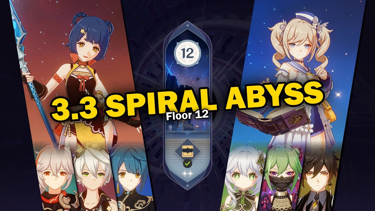 National Team & Barbara Hyperbloom 3.3 Spiral Abyss Full Star Gameplay | Genshin Impact