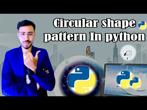 #how to make circular shape pattern design in python||#how to use turtle library in python